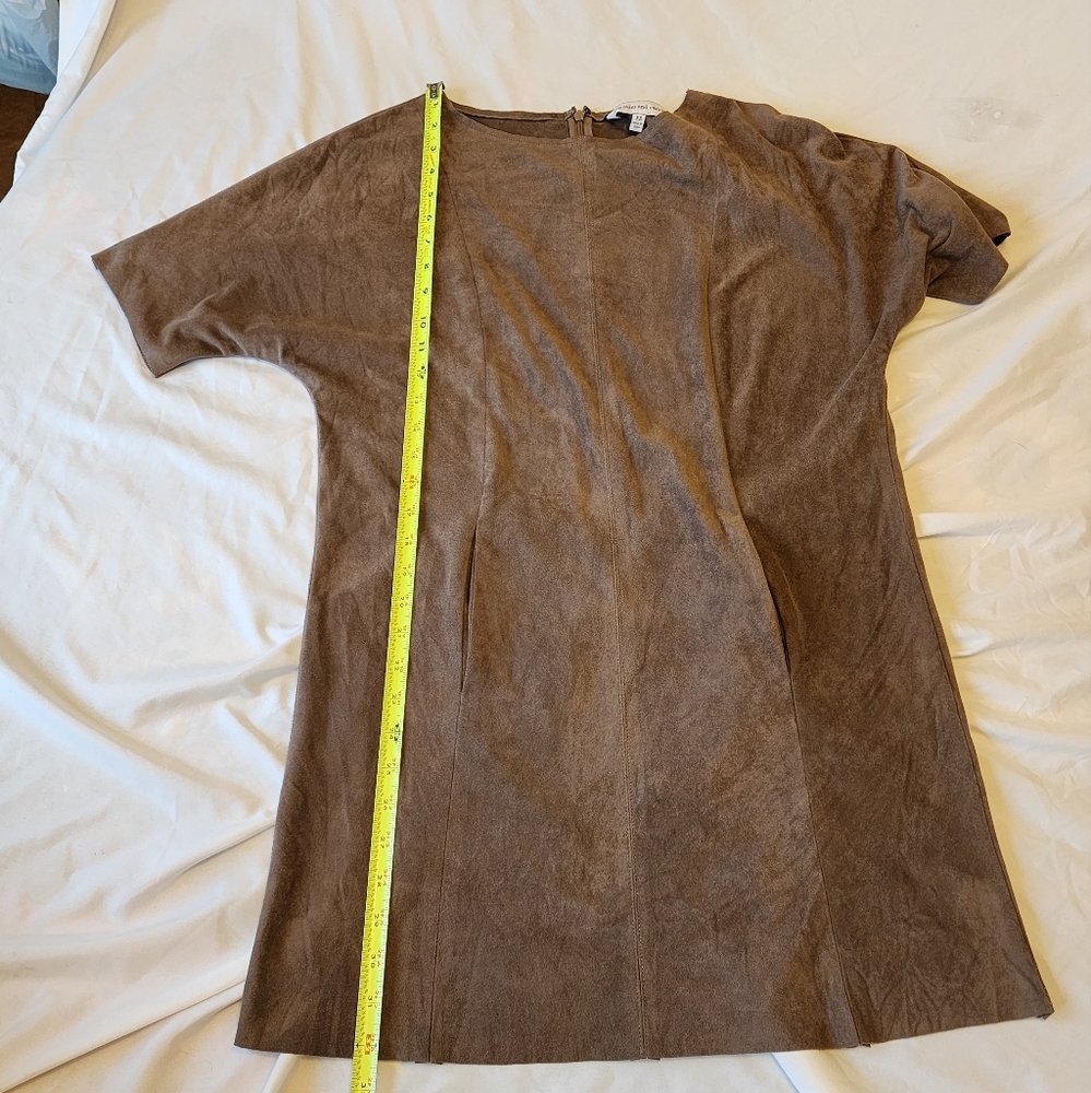 Cupcakes And Cashmere Women’s Brown Faux Suede Mini Dress Size XSmall